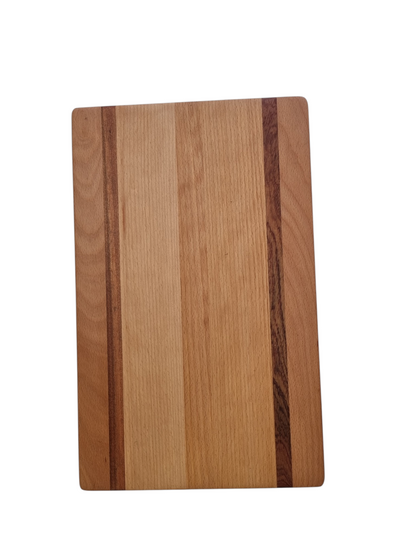 Beech and sapele strip face grain