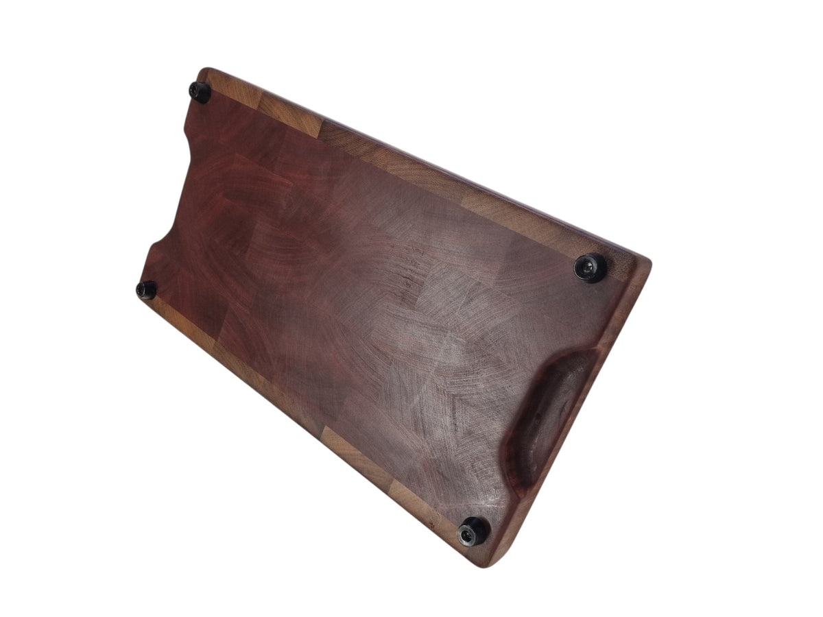 Sapele with Iroko trim. Large endgrain