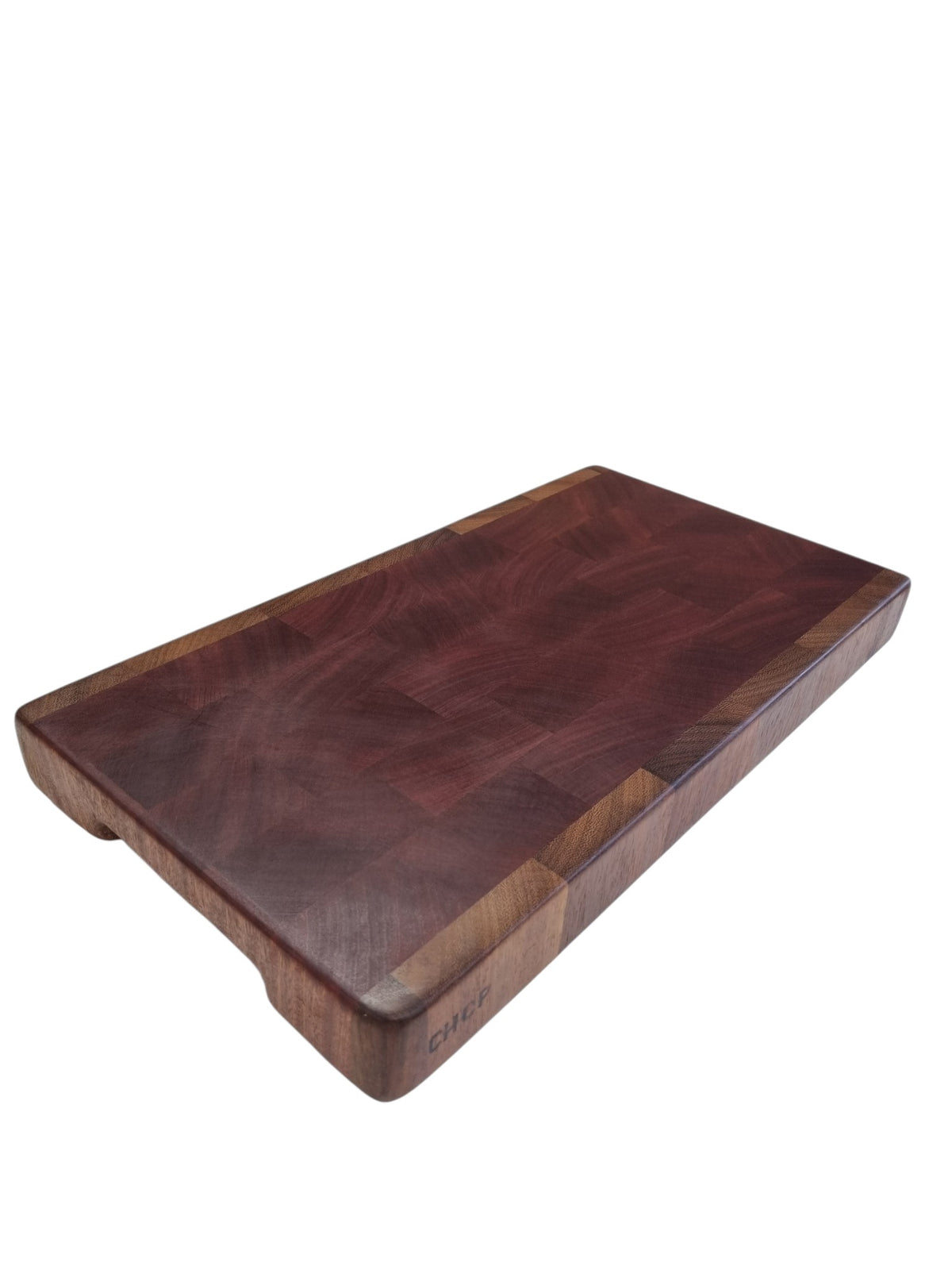Sapele with Iroko trim. Large endgrain