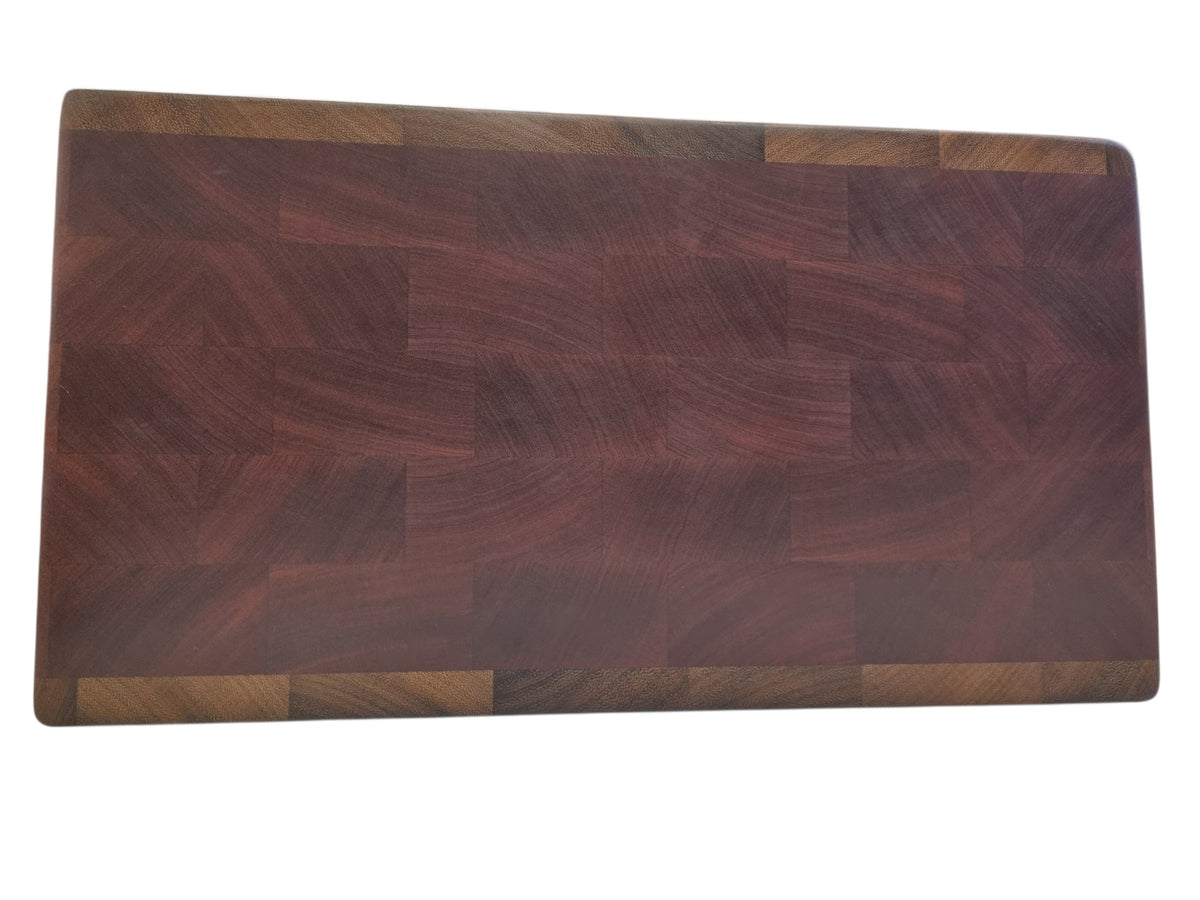 Sapele with Iroko trim. Large endgrain