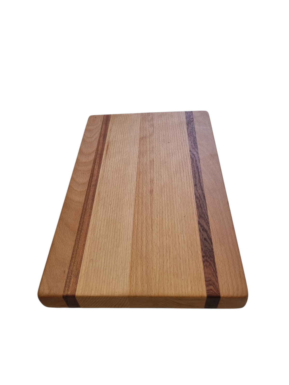 Beech and sapele strip face grain
